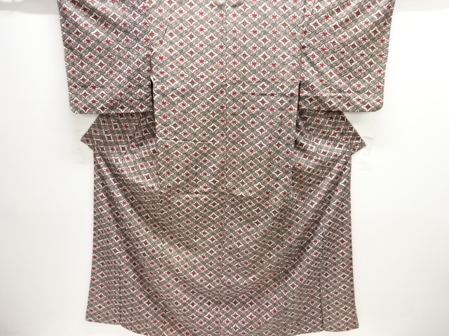 JAPANESE KIMONO / ANTIQUE KIMONO / TAISHO ROMAN STYLE / FLORAL CREST